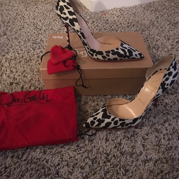 Christian Louboutin 100mm Leopardino heels - Picture 3 of 4